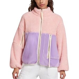 New UGG Marlene Sherpa Jacket ll / Pink/Purple Size L
